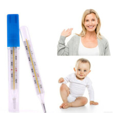 Traditional Glass Thermometer Kids Adult Thermometer Scale Clinical Accuracy