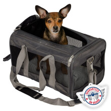 Sherpa Original Deluxe Travel Pet Carrier lgitrsasg jvhagyva s garantlt a fedlzeten sznszrke kzepes