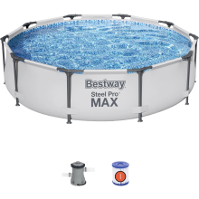 Bestway Steel Pro Frame Swimming Pool with Pump - 10 feet x 30 inch