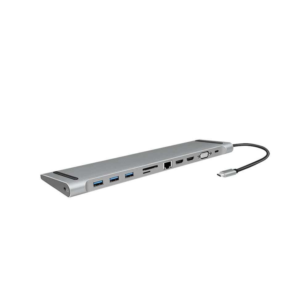 Logilink Ua0373 Usb-C 11-In-1 Pd 100W Dockingstation Silber 4052792062847