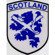 (Saltire on Lion Rampant) Scotland Self-Cling Car Window Sticker