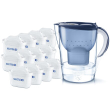 Brita Marella inkl. 12x Maxtra Pro 125978 Set de filtres à économie d'eau 2.4 l bleu