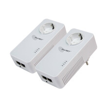 ALLNET Powerline 1200Mbit 2er Bundle Bridge RJ45 HomePlugV2 "SmartLink" Passtrough ALL1681205v2
