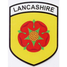 (Lancashire) English County Self-Cling Car Window Sticker