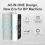 Rechargeable LI-ION Battery Digitization Tricolor LCD Large Screen 5