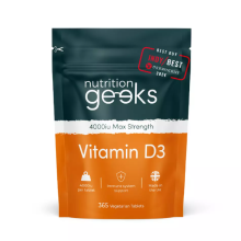 Vitamin D 4000IU Tablets | 365 Vitamin D3 Supplements Max Strength, 12 Months