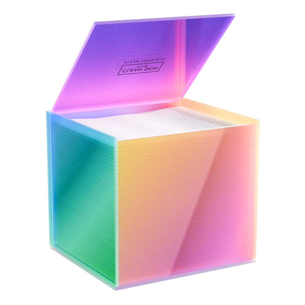 Photos - Other Bathroom Accessories CLEAN SKIN CLUB The Prism Box for Clean Towels XL Vibrant Storage Solution for 50 Disposable Towels Stylish and Functional B