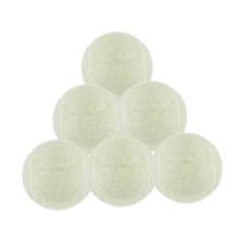 (Wit) 6 stuks tennisballen voor beginners Training voor racketsporten Beginners Buiten Koffie