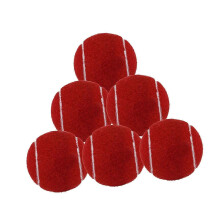 (Rood) 6 stuks tennisballen voor beginnerstraining voor racketsporten beginners buiten koffie