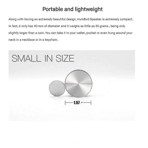 Enceinte Bluetooth portable à conduction osseuse, son stéréo (argent) 2