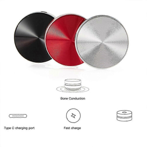 Enceinte Bluetooth portable à conduction osseuse, son stéréo (argent) 1