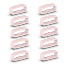 (Roze 22MM) 10 stuks siliconen bevestigingsring 18mm / 20mm / 22mm polsbandhouder