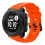 Bracelet de montre en silicone orange pour Garmin Instinct 3