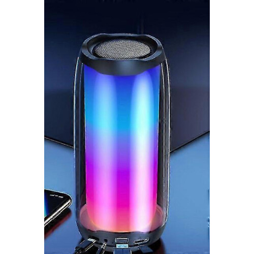 (Pulse4 Noir) Enceinte Bluetooth portable étanche Pulse 5 Pulse 4 avec spectacle de lumière_FC10 1