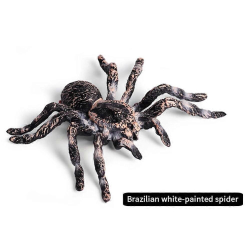 Lot de 2 araignées réalistes de 9,5 cm, modèle d'insecte, jouet effrayant 2