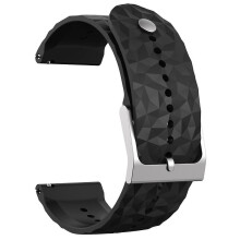(Style B) Bracelet de montre de remplacement en silicone souple de 24 mm pour Suunto 9/9 Baro Rhombus