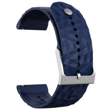 (Stijl D) Type D voor Suunto 9/9 Baro Rhombus-patroon horlogeband 24 mm zachte siliconen vervangende band