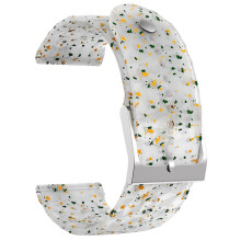 (Stijl F) Type F voor Suunto 9/9 Baro Rhombus-patroon horlogeband 24 mm zachte siliconen vervangende band