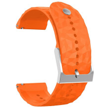 (Stijl H)Type H voor Suunto 9/9 Baro Rhombus-patroon horlogeband 24 mm zachte siliconen vervangende band