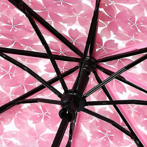Transparante paraplu kersenbloesem (roze) 2