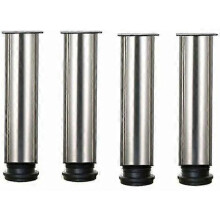 Pieds de meuble Lot de 4 pieds de meuble réglables en hauteur en acier inoxydable pour canapé table armoire 25 cm 25 cm