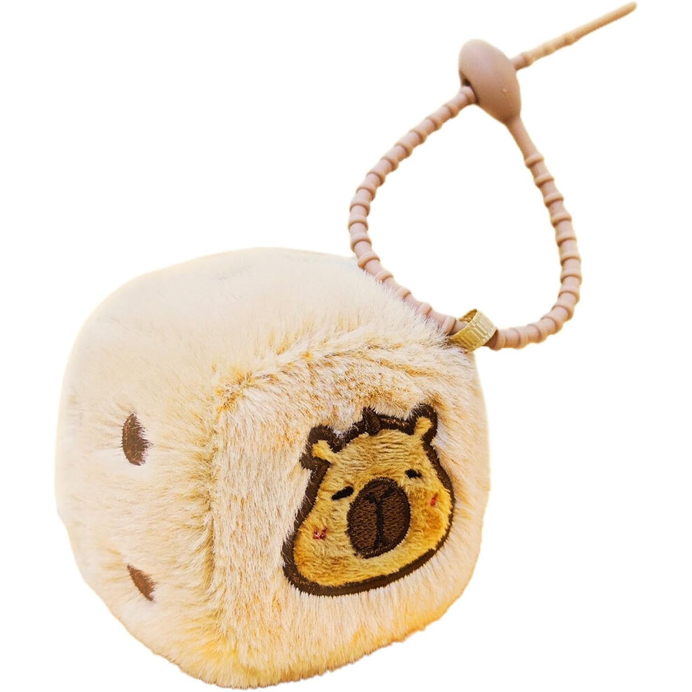 Pendants for Keychains,Dice Shape Cartoon Capybara Design Keychain - Multifunctional Portable Hangable Bag Pendants for Children