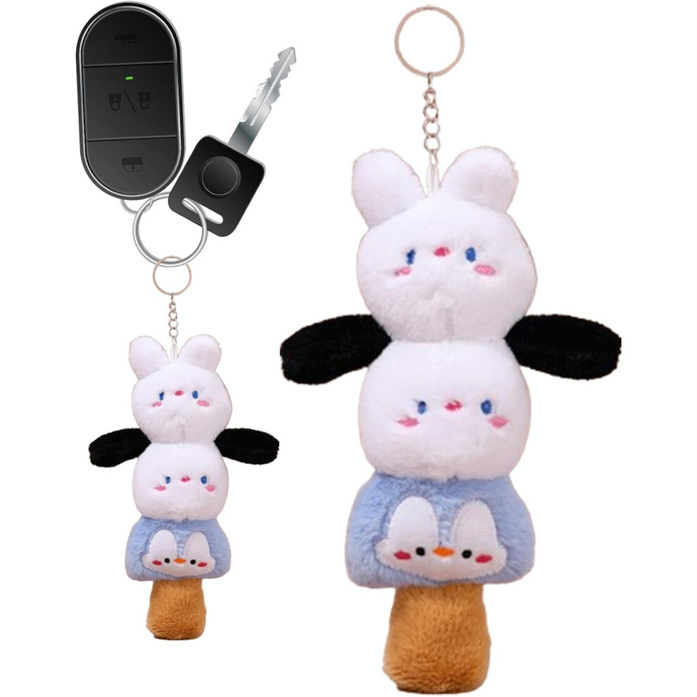 (Blue) Plush Key - Lovely Animal Stuffed Doll Plush Toy Keychain - Key Holder Bag Pendant, Lovely Animal Stuffed Doll Plush Toy Keychain for Boys Girls