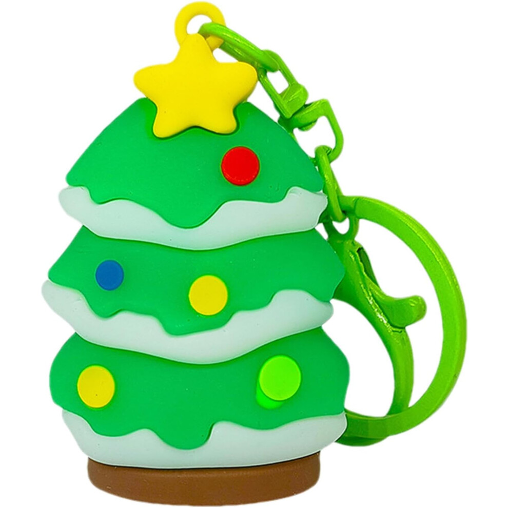 (Christmas Tree) Christmas Purse Charm, Lighted Design Duck Pendant Accessories For Boys Girls, Cute Purse Charm For Handbags Purse Charm Christmas Favor Christmas