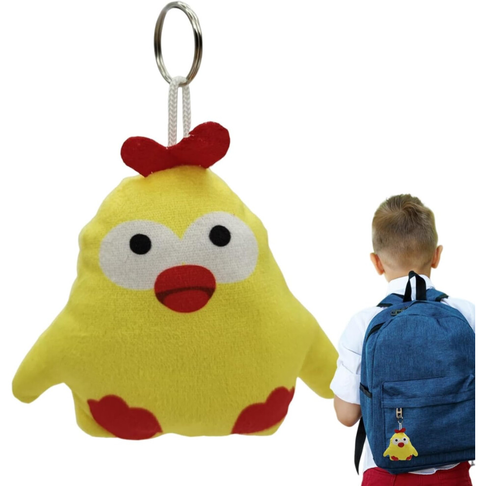 Animal Keychains for Women | Stuffed Squeeze Chicken Keychain,Adorable Cartoon Animal Keychain, Creative Key Chain Pendant for Boys, Girls