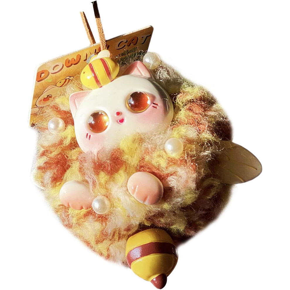 (Yellow) Cute Backpack Keychains For Girls, Car Keychain Doll, Creative Tote Bag Doll Pendant Cute Plush Bag Ornament For Boys, Backpack, Tote Bag Yellow