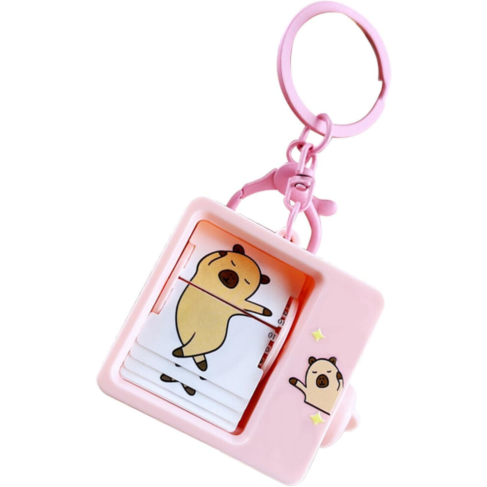 (Pink) Keychains For Backpack - Fun Bag Pendant Capybara Plush Keychain,Capybara Pendant, Funny Keychain For Keys, Bag Or Backpack, Friends, Family Or Pink