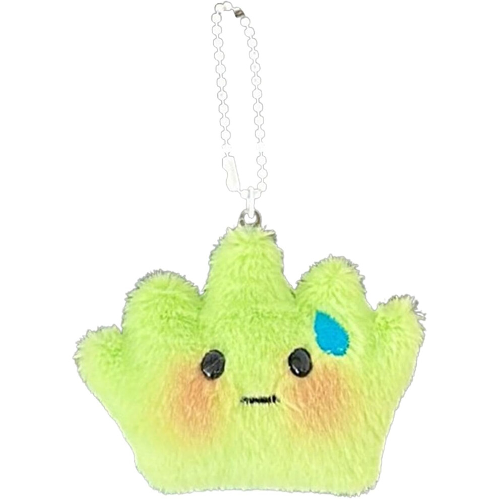 (Grass Pendant) Small Plush Keychain, Cute Grass Shape Bag Pendant, Multifunctional Brooch Supplies Decorative for Birthday New Year Christmas Easter