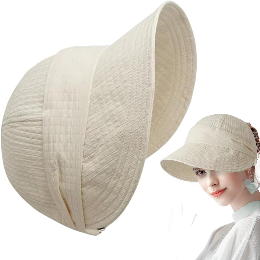 Wide Brim Sun Hat - Wide Brim UV Protection Outdoor Hat | Breathable Adjustable Quick Drying Foldable Cap for Summer Travel Camping Sports Swimming Be