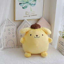 (A) Peluche Sanrio Pompompurin de grande taille de 50 cm, joli cadeau pour enfants, super douce, décoration de chambre et de lit