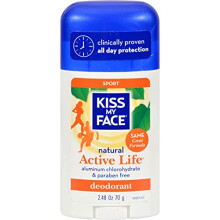 Kiss My Face Natural Active Life Stick Deodorant, 3 Count Fresh 7.44 Ounce