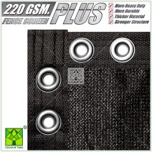 Brise-vue ColourTree 8' x 50' Noir Extra Robuste - Qualit    Commerciale 220 g/m    - Robuste - Garantie 3 ans