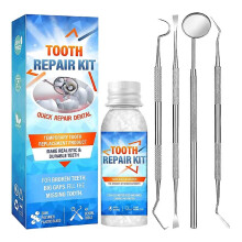 Kit de remplacement de dents moulables pour la fixation, kit de soins dentaires, kit de réparation de dents