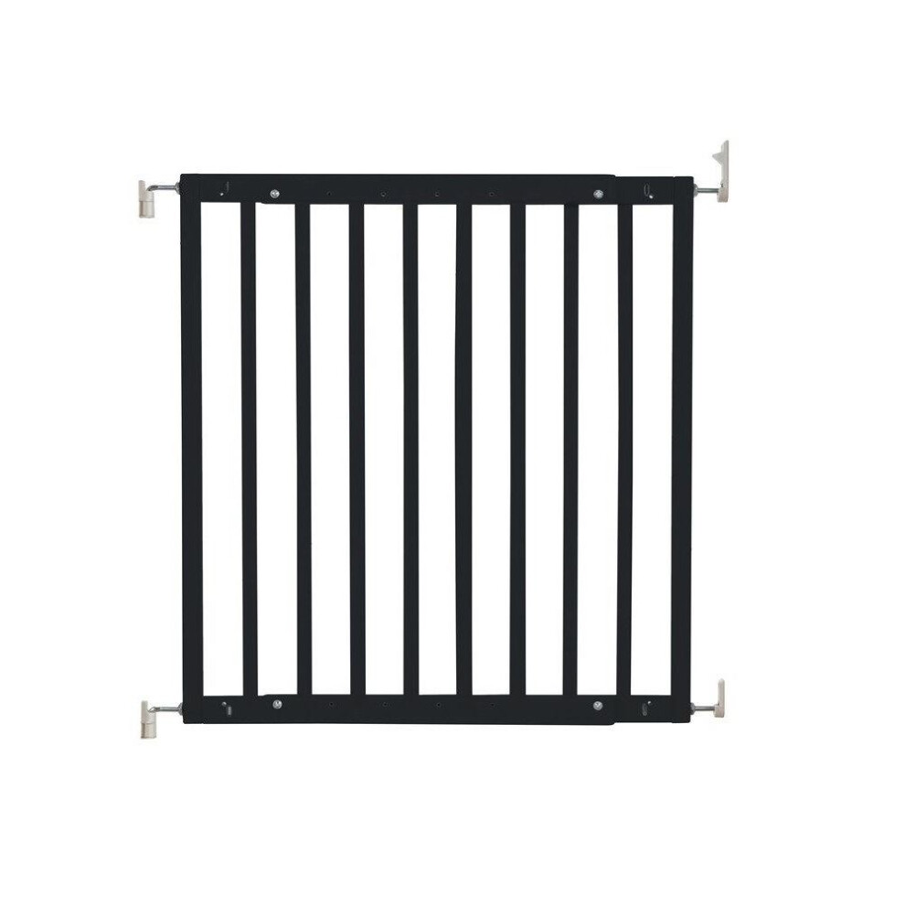 Safetots (Black) Chunky Wooden Screw Fit Stair Gate Black