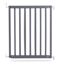 (Gris Madera, 63.5cm-105.5cm) Safetots Barrera para Escalera de Madera Maciza con Fijación por Tornillos