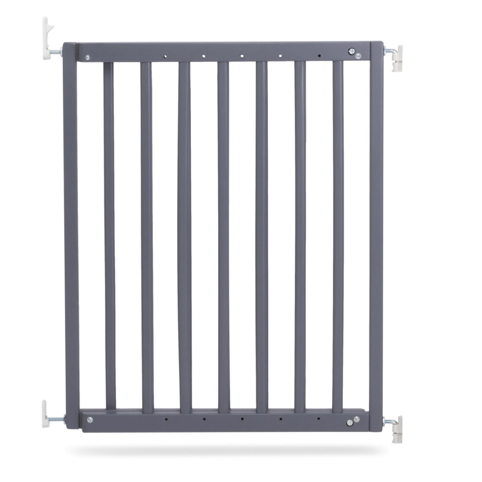 Safetots (Grey) Chunky Wooden Screw Fit Stair Gate Grey