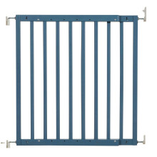(Azul Celeste Madera, 63.5cm-105.5cm) Safetots Barrera para Escalera de Madera Maciza con Fijación por Tornillos