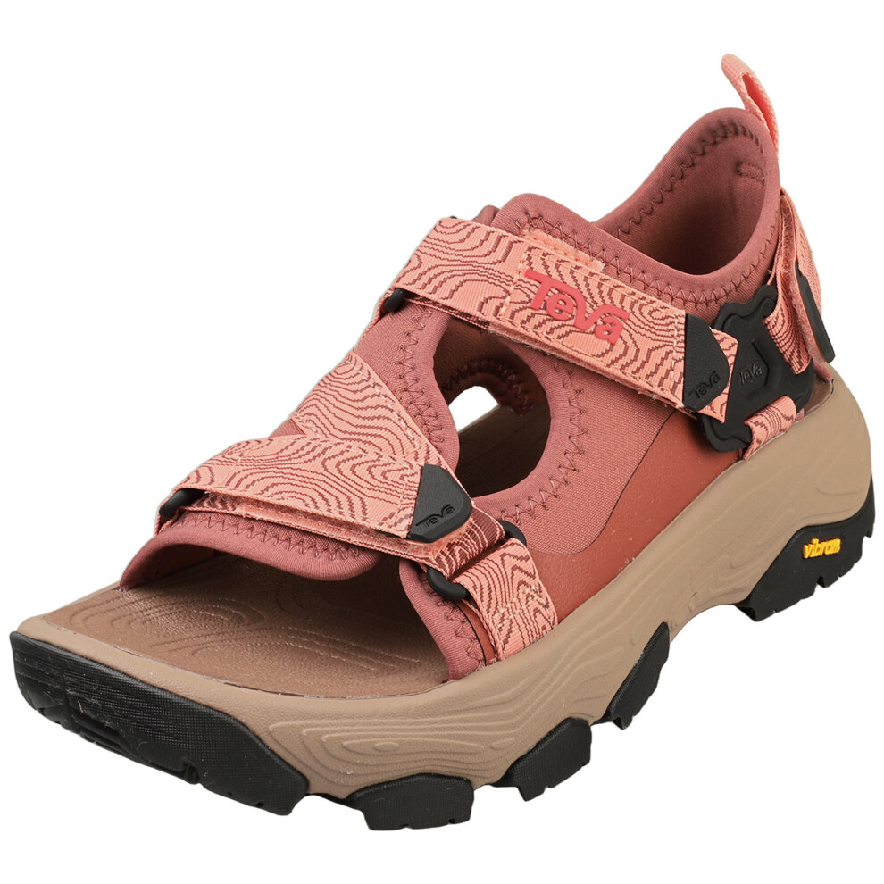 (6) Teva Grandview Max Womens Walking Sandals in Mahogany