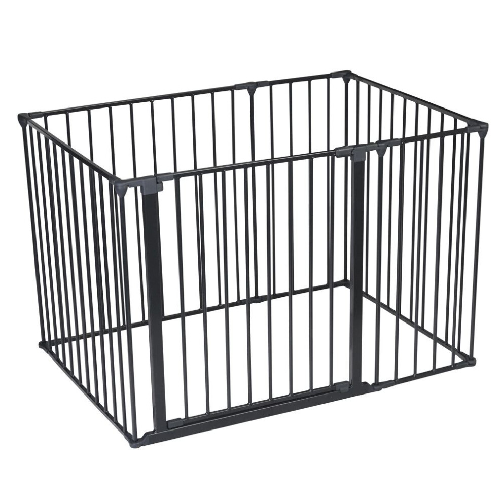 (Black, 72 x 105cm) Safetots Multi Panel Play Den
