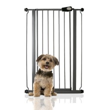 (68.5cm - 75cm, Slate Grey) Bettacare Extra Tall Pressure Installed Premium Pet Gate