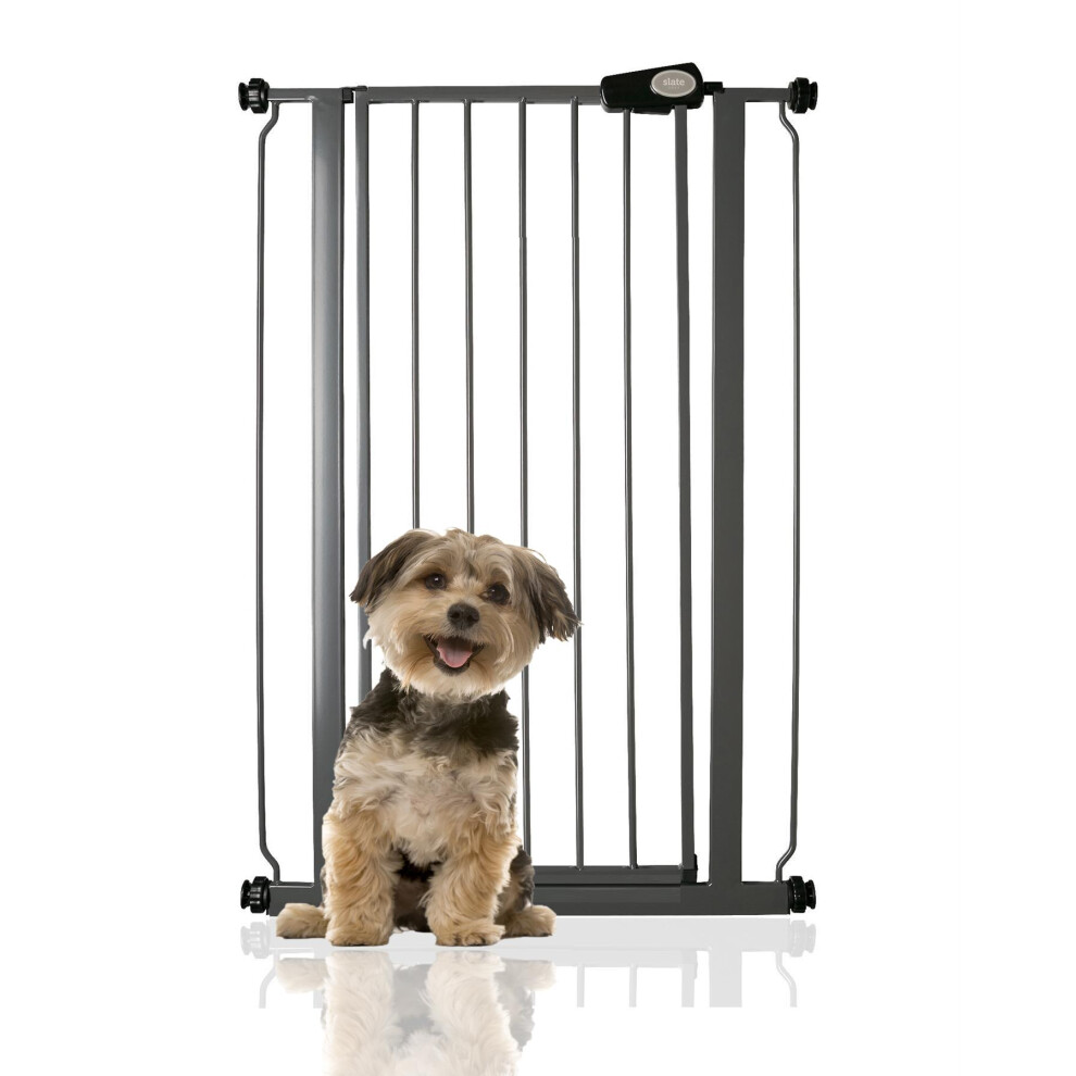 Bettacare (68.5Cm - 75Cm, Slate ) Extra Tall Pressure Installed Premium Pet Gate Grey
