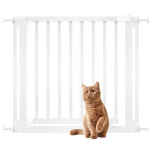 (Blanco, 87cm - 95cm) Bettacare Puerta Elegante De Seguridad De Madera para Perros