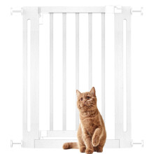 (Blanco, 63cm - 71cm) Bettacare Puerta Elegante De Seguridad De Madera para Perros