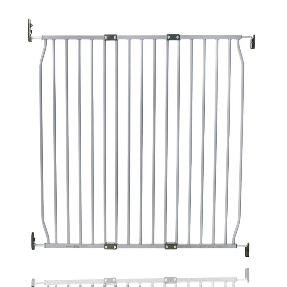 Safetots (100Cm - 110Cm, Grey) Eco Screw Fit Baby Gate