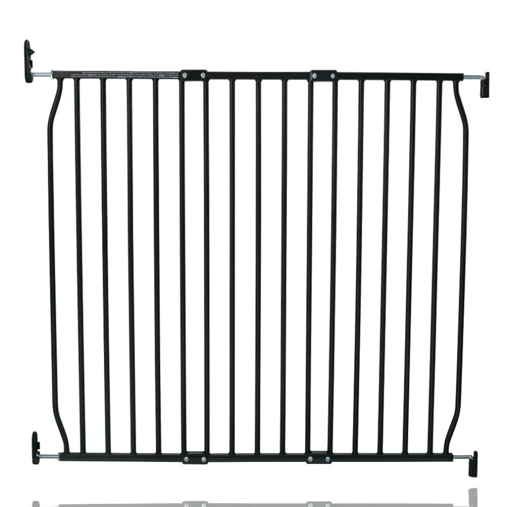 Safetots (100Cm - 110Cm, Black) Eco Screw Fit Baby Gate