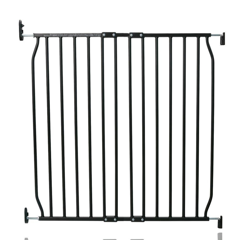 Safetots (80Cm - 90Cm, Black) Eco Screw Fit Baby Gate